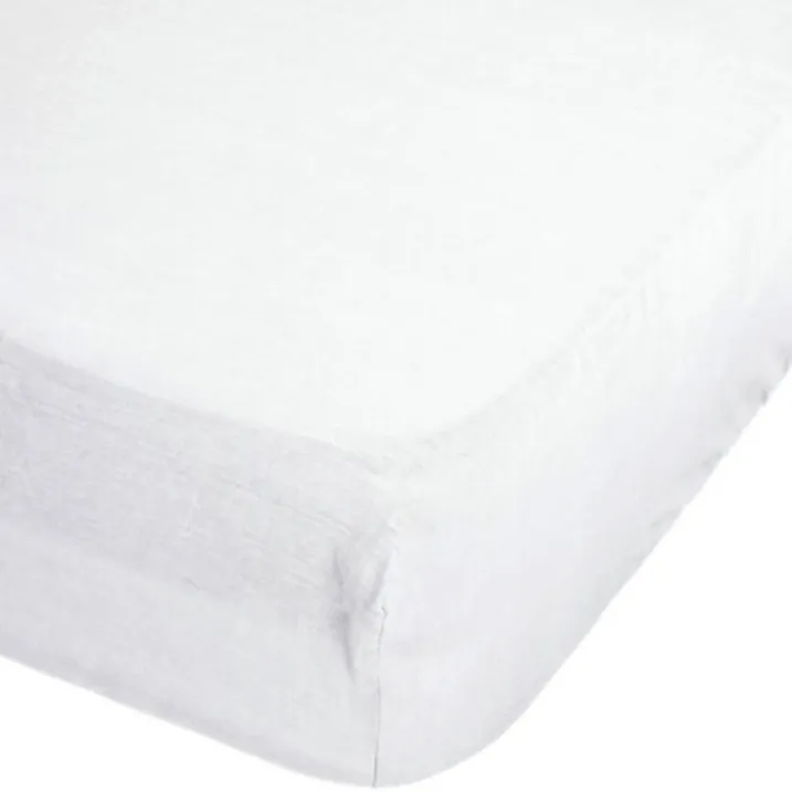 Drap housse en 100% lin