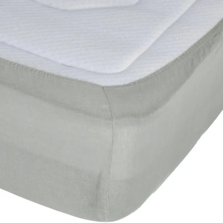 Drap housse en 100% lin