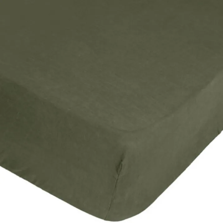 Drap housse en 100% lin
