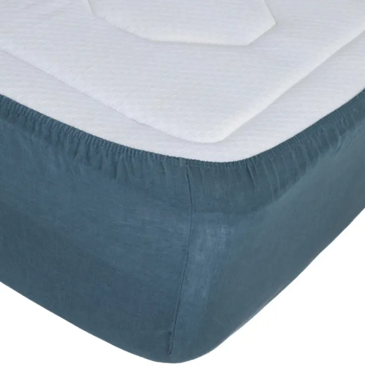 Drap housse en 100% lin