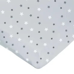 Drap housse imprimé étoiles multicolores