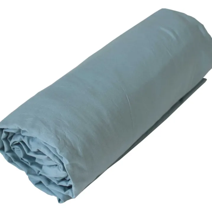 Drap housse jersey uni en 100% coton