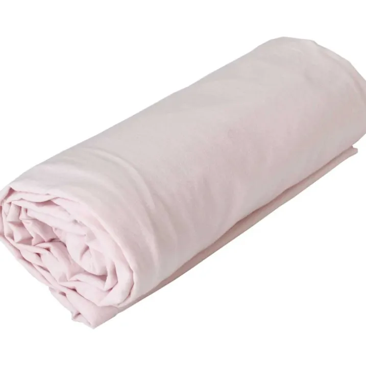 Drap housse jersey uni en 100% coton
