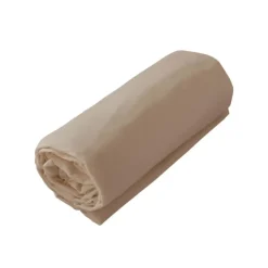 Drap housse jersey uni en 100% coton