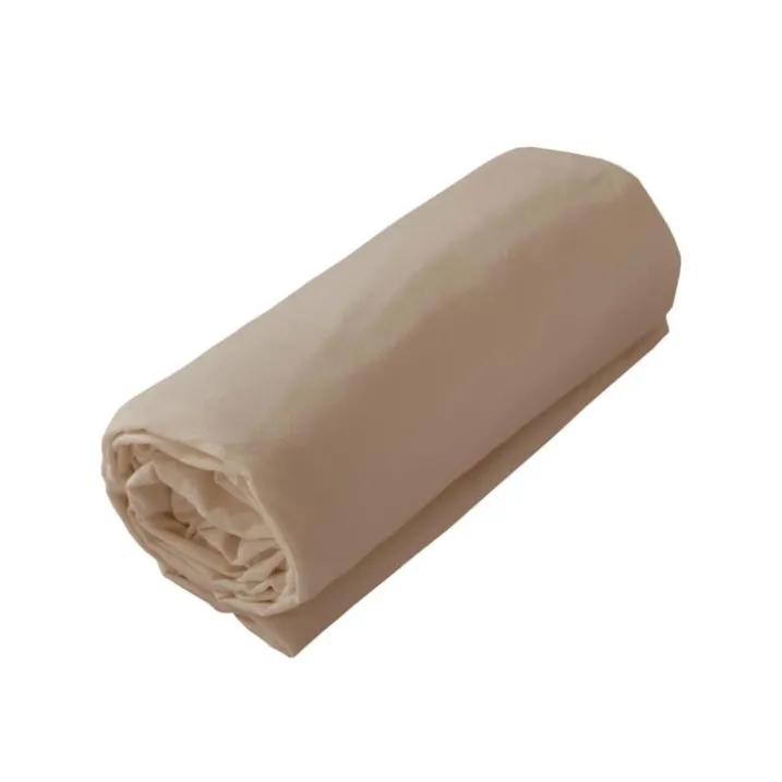 Drap housse jersey uni en 100% coton