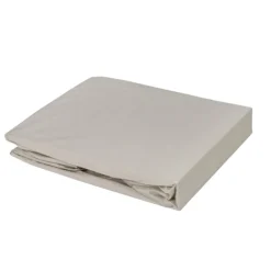 Drap housse élastiqué en 100% coton peigné