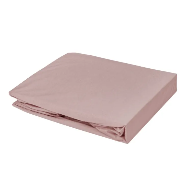 Drap housse élastiqué en 100% coton peigné