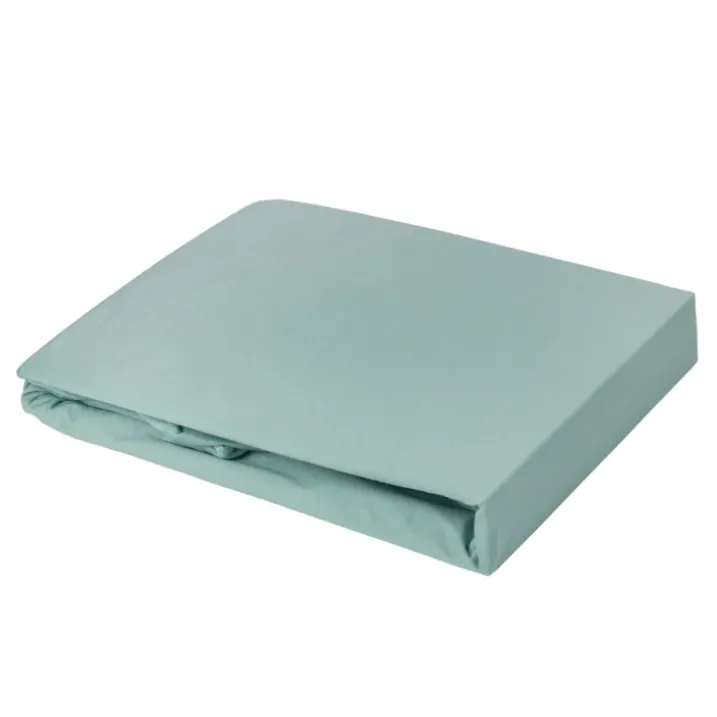 Drap housse élastiqué en 100% coton peigné