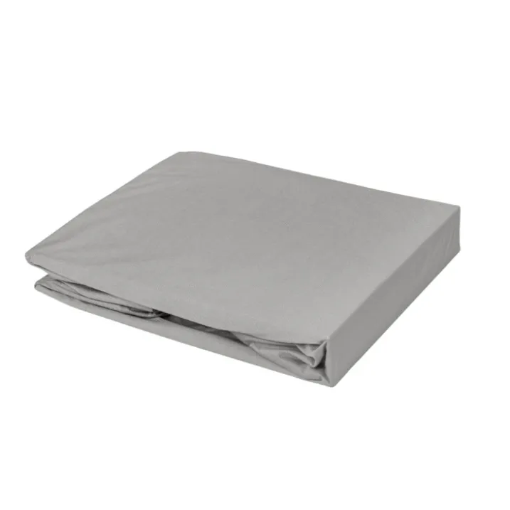 Drap housse élastiqué en 100% coton peigné