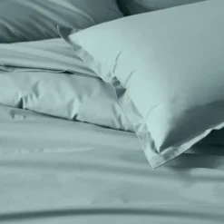 Drap-housse percale de coton uni bonnet 30 cm