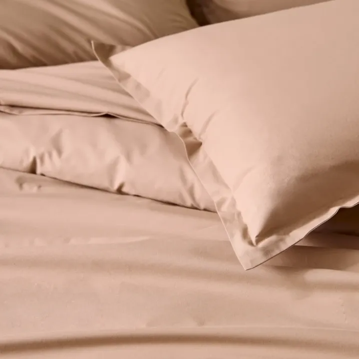 Drap-housse pour lit relevable percale de coton uni bonnet 30 cm