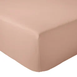 Drap-housse pour lit relevable percale de coton uni bonnet 30 cm