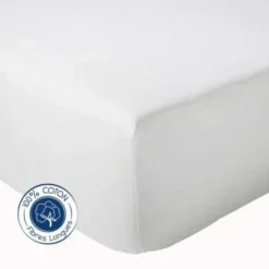Drap Housse Uni bonnet 30 cm 100% Coton