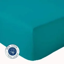Drap Housse Uni bonnet 30 cm 100% Coton