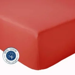 Drap Housse Uni bonnet 30 cm 100% Coton