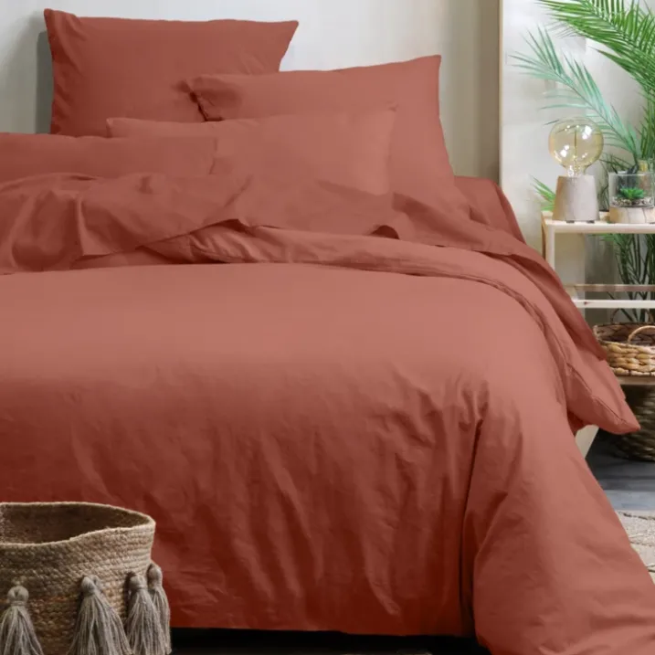 Drap housse uni en coton bio