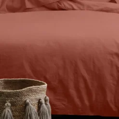 Drap housse uni en coton bio