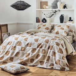 Drap plat coton graphique