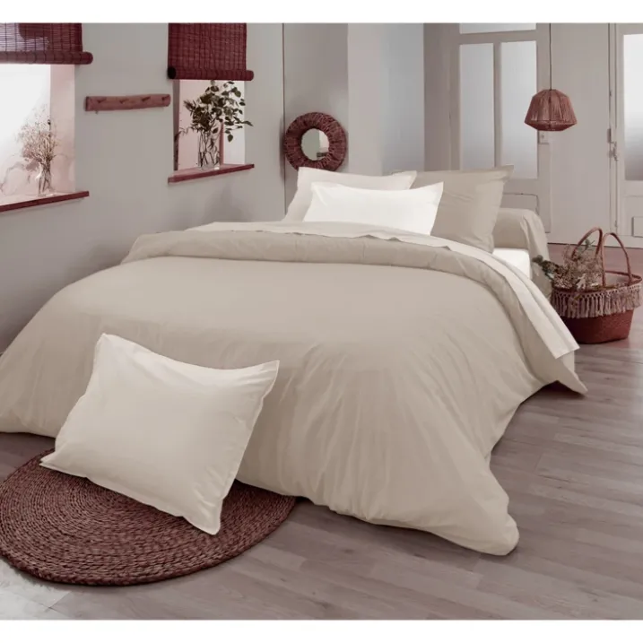 Drap plat en 100% coton biologique