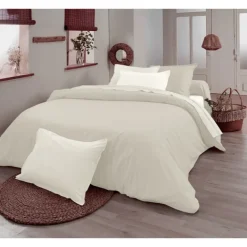 Drap plat en 100% coton biologique
