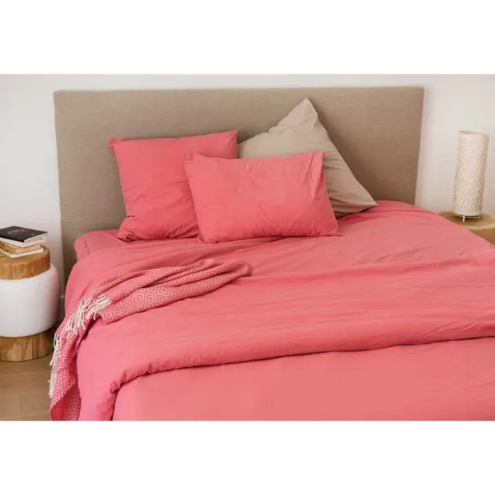 Drap Plat en Coton Lavé
