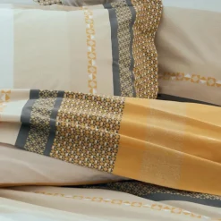 Drap plat en percale de coton au style ethnique chic