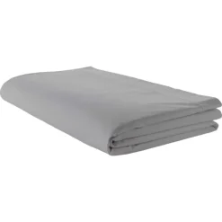 Drap plat piqué uni en percale de coton
