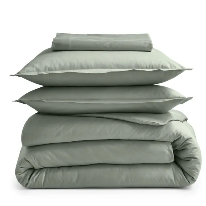 Drap plat piqué uni en percale de coton