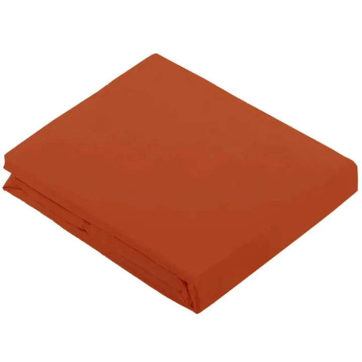 Drap Plat Uni en 100 % Coton