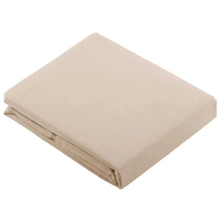 Drap Plat Uni en 100 % Coton