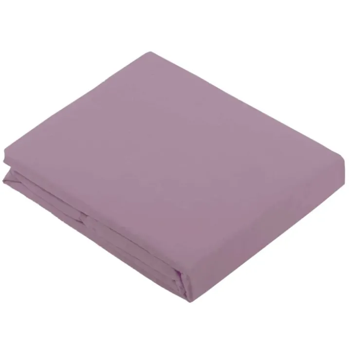 Drap Plat Uni en 100 % Coton