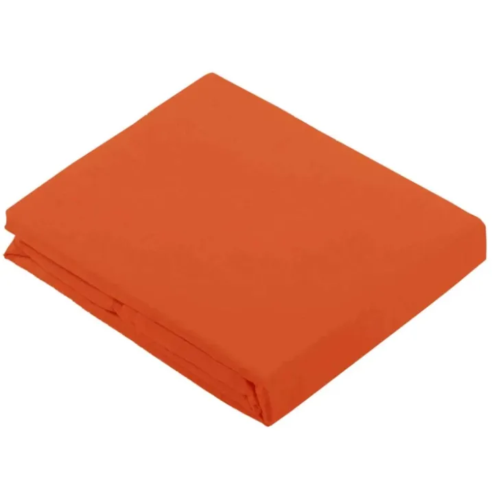 Drap Plat Uni en 100 % Coton