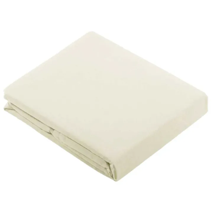 Drap Plat Uni en 100 % Coton