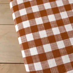 Édredon réversible coton flammé motifs rayures et vichy LOURMARIN