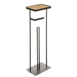 Dérouleur et réserve wc avec support pour portable