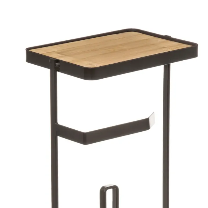 Dérouleur et réserve wc avec support pour portable