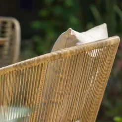 Duo de fauteuils en résine et cordes