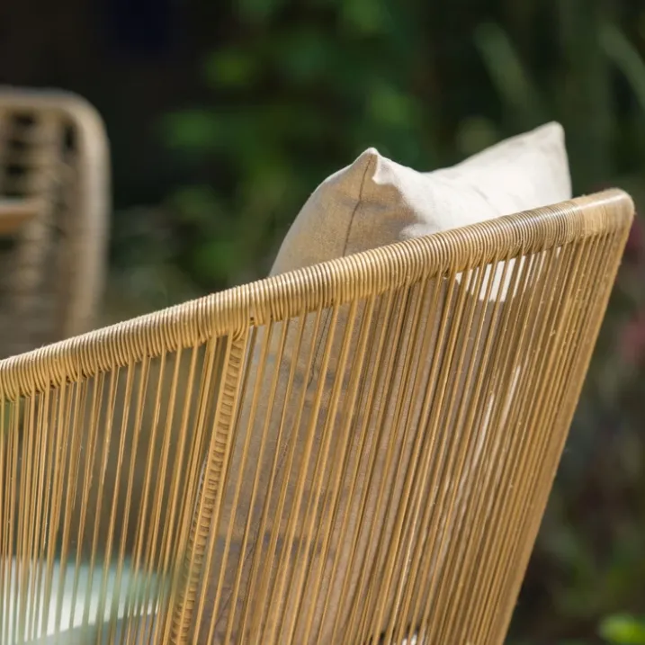 Duo de fauteuils en résine et cordes