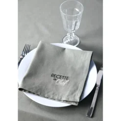 Duo de serviettes de tables bicolores
