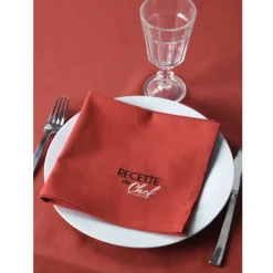 Duo de serviettes de tables bicolores