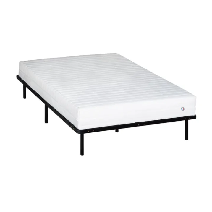 EGIO - Matelas latex like + sommier métal - ferme