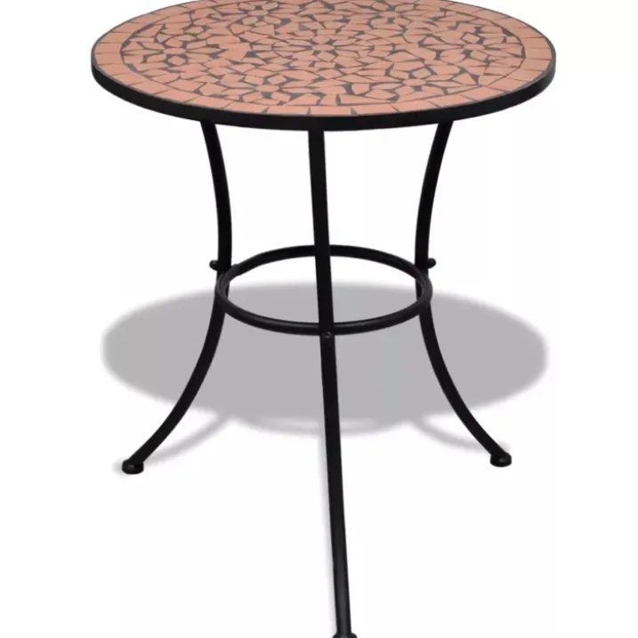Ensemble bistro 3 à carreaux en céramique