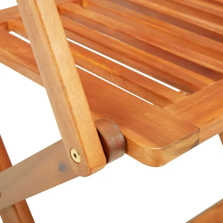 Ensemble de jardin pliable en acacia 7 pièces