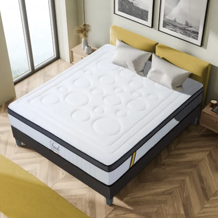 Ensemble matelas et sommier au confort ferme