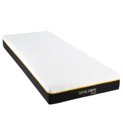 Ensemble matelas à mémoire de forme ferme + sommier en bois