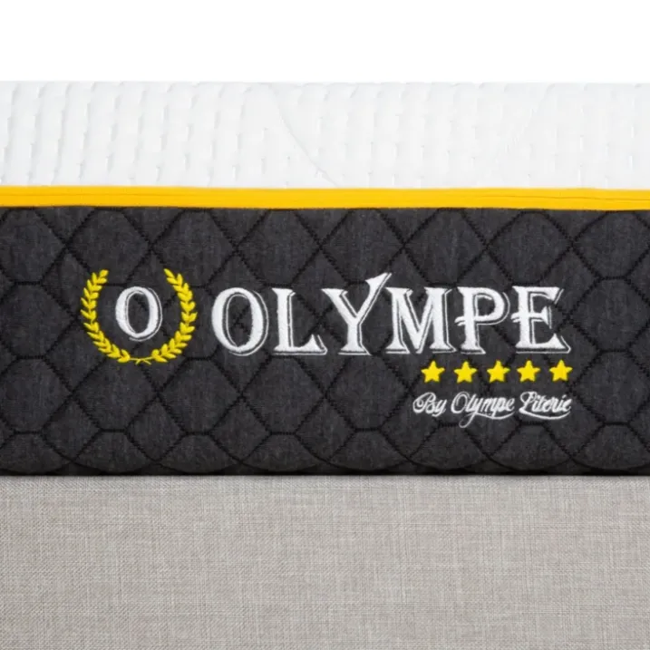 Ensemble matelas à mémoire de forme ferme + sommier en bois