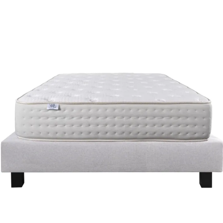 Ensemble matelas mousse 26 cm et sommier gris