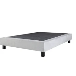 Ensemble matelas mousse 26 cm et sommier gris