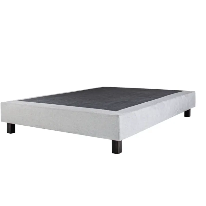 Ensemble matelas mousse 26 cm et sommier gris