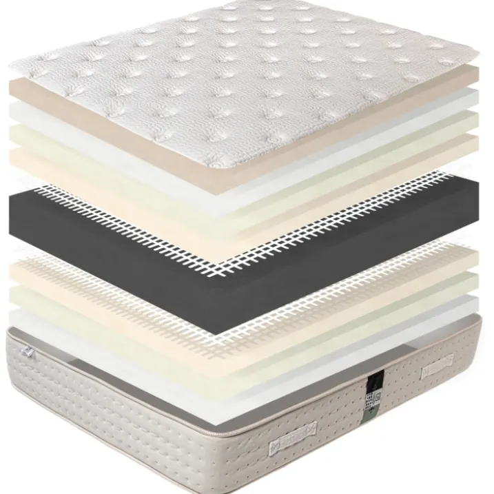 Ensemble matelas mousse 26 cm et sommier gris